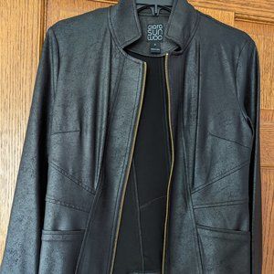 Clara Sun Woo Liquid Leather Black moto jacket